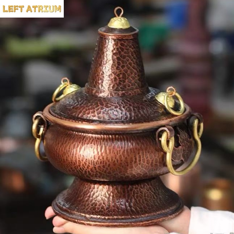 Coffee Bean And Tea Leaf - Multifunctional Pure Copper Hot Pot Handcrafted