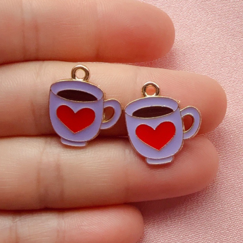 12pcs Colorful Drip Oil Love C – Coffee & Tea Difabis recenzja i cena