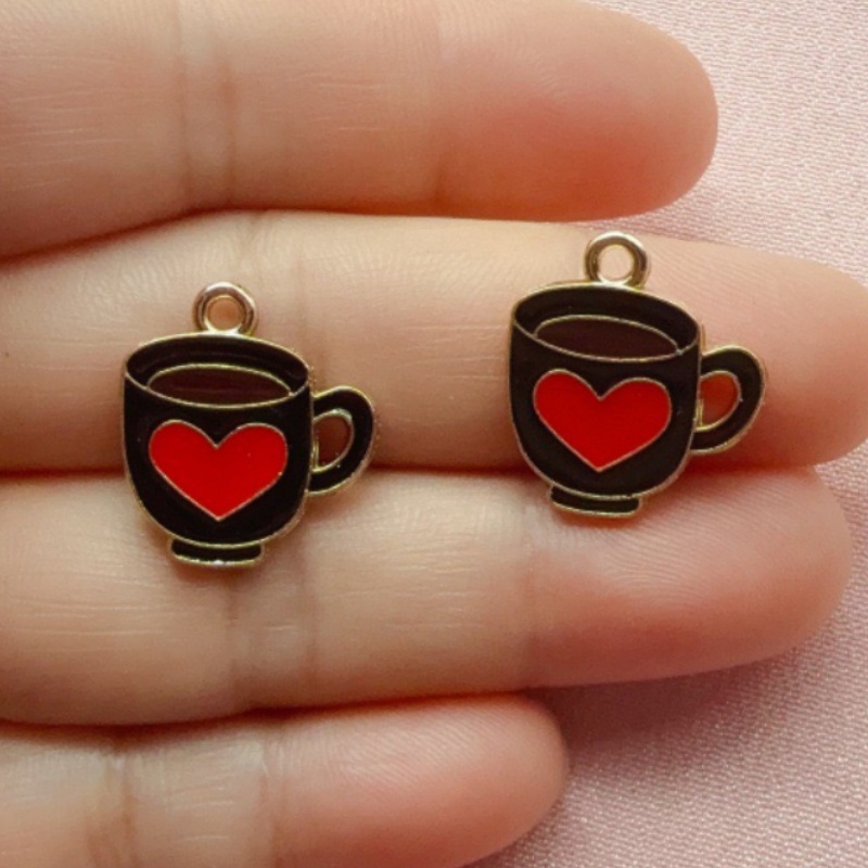 12pcs Colorful Drip Oil Love C – Coffee & Tea Difabis recenzja i cena