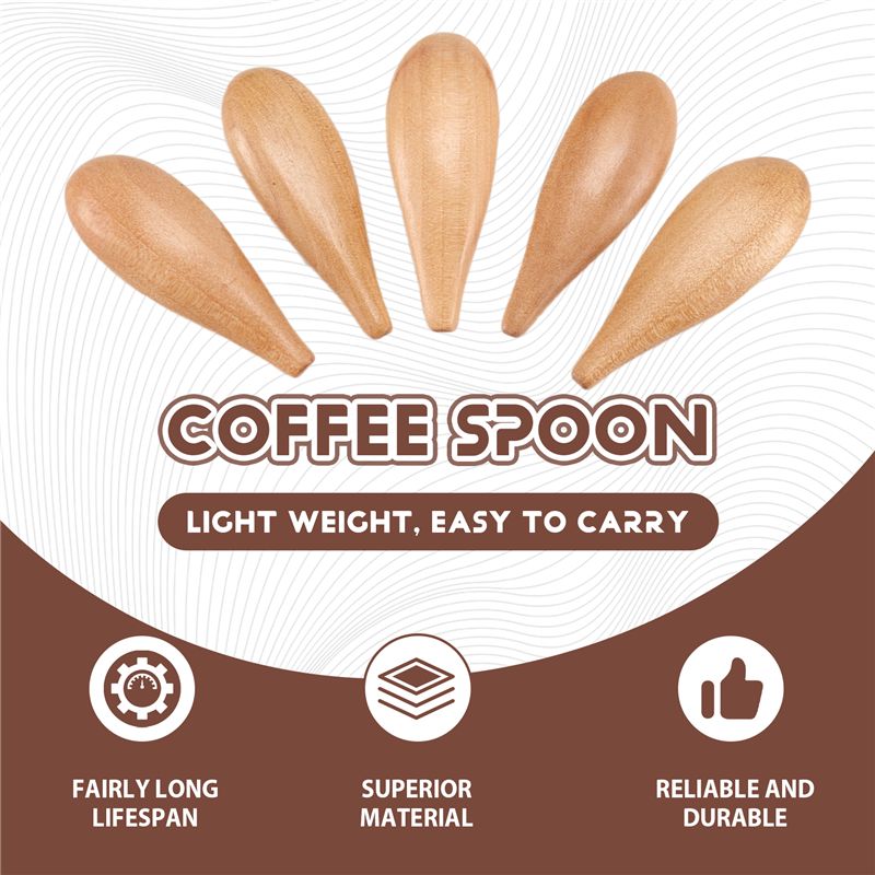 B69C 5 Pieces Mini Wooden Spoo – Coffee Tea Etc recenzja i cena