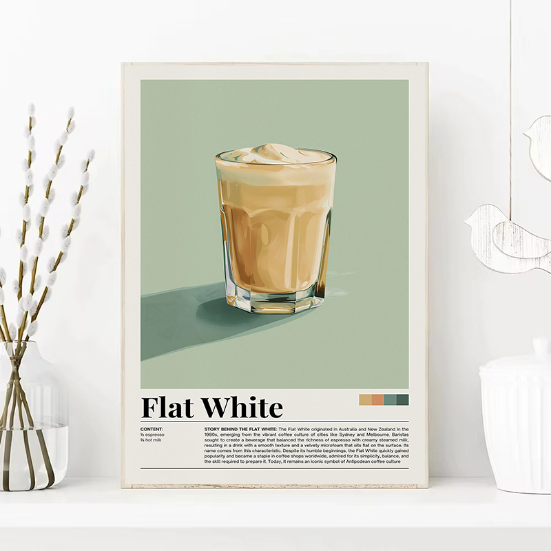 Vintage Coffee Beverage Poster – Coffee And Tea Lyrics recenzja i cena
