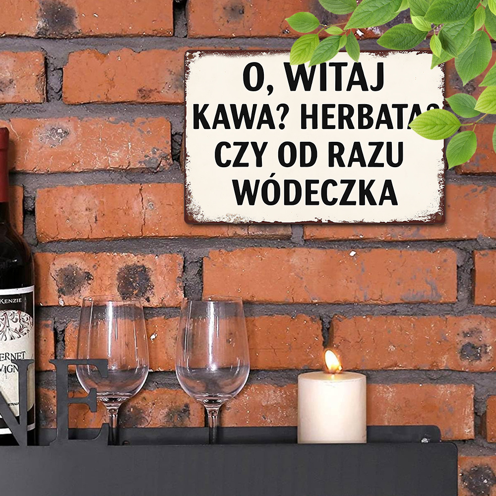 Polish Funny Quote Oh Welcome  – Coffee Tea Quotes recenzja i cena