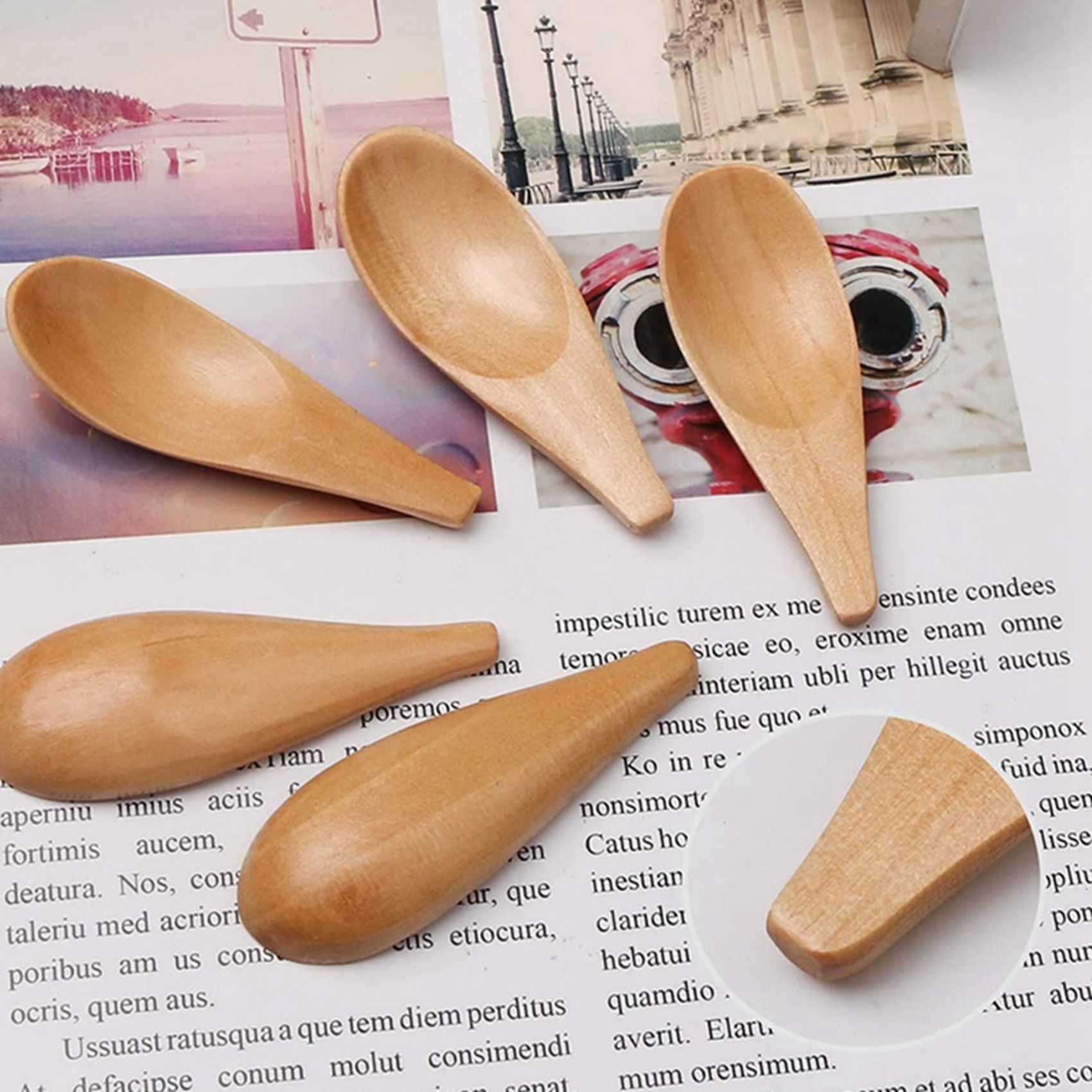 A04G-10 Pieces Mini Wooden Spo – Coffee Tea Etc recenzja i cena