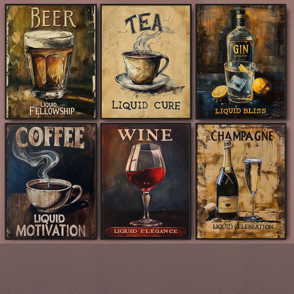 Vintage Drinks Posters Coffee  – Coffee And Tea Lyrics recenzja i cena