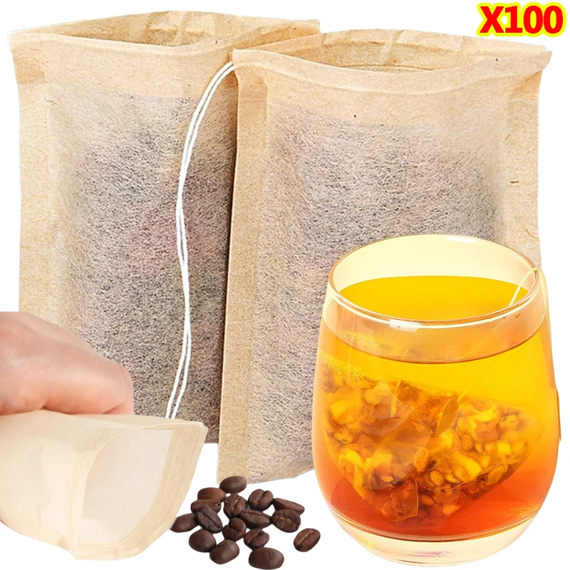 100Pcs Teabags with Drawstring – Coffee Bean And Tea Leaf recenzja i cena