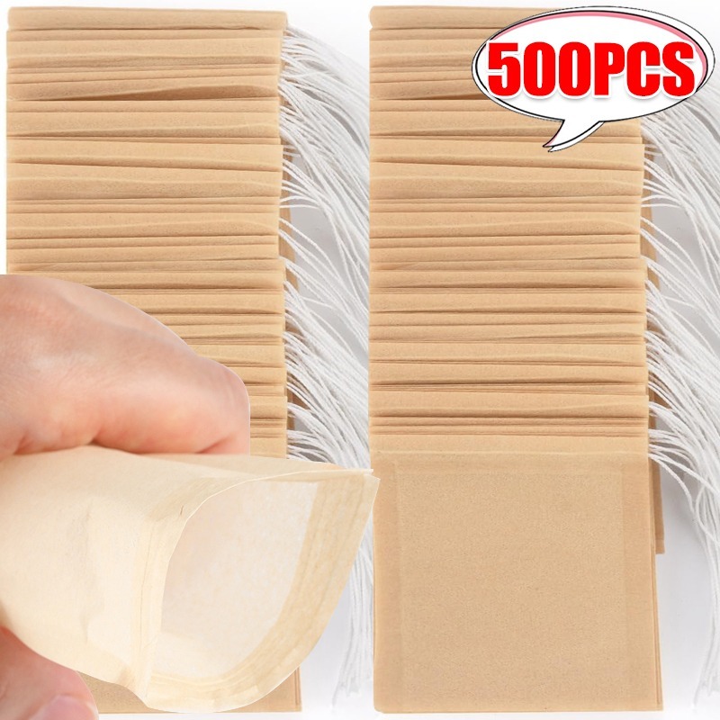 100/500x Cloth Tea Bags with D – Coffee Bean And Tea Leaf recenzja i cena