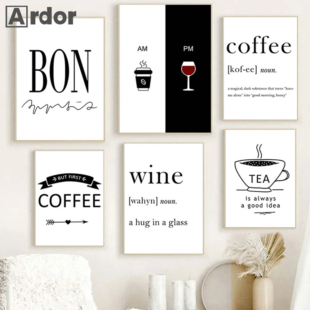Wine Coffee Quotes Painting Po – Coffee And Tea Lyrics recenzja i cena