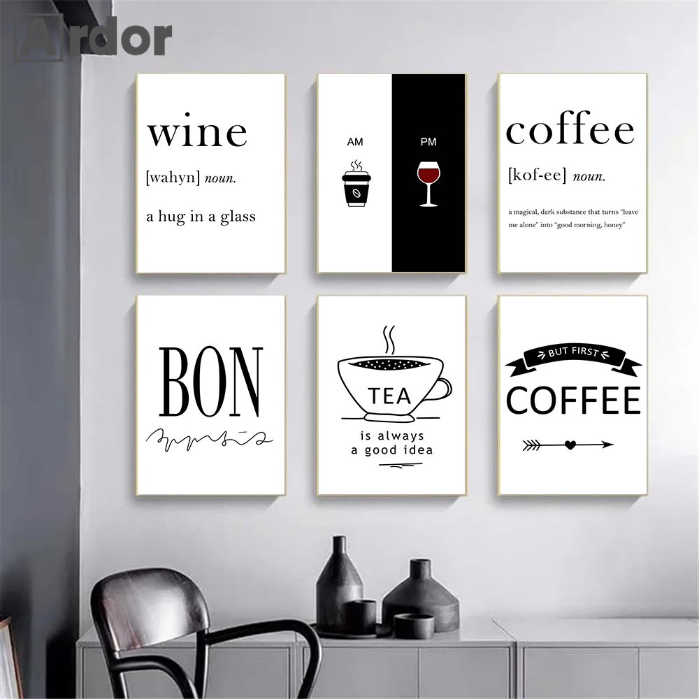 Wine Coffee Quotes Painting Po – Coffee And Tea Lyrics recenzja i cena