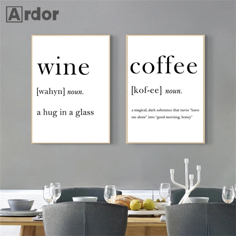 Wine Coffee Quotes Painting Po – Coffee And Tea Lyrics recenzja i cena