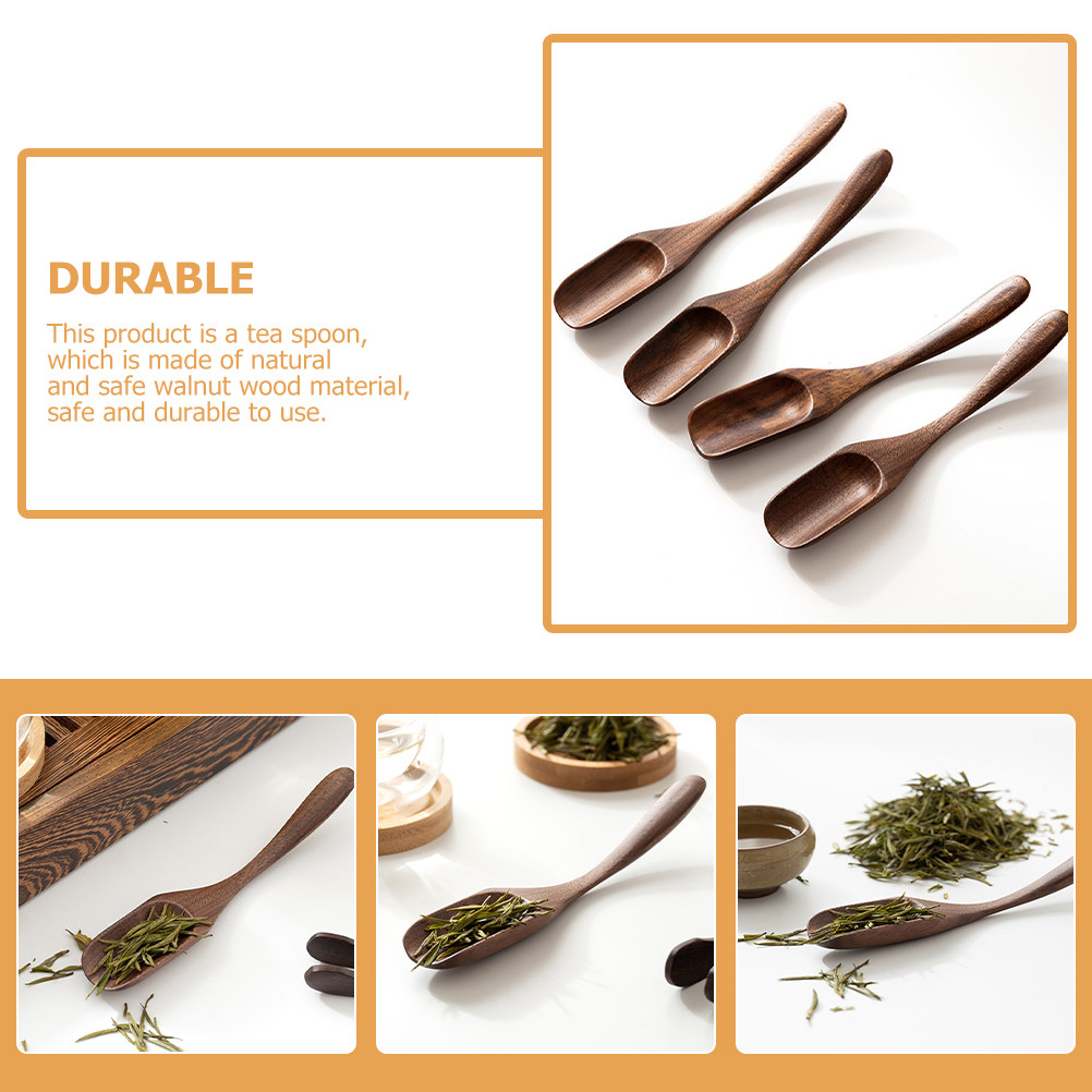 Wooden Tea Scoop Natural Walnu – Coffee Bean And Tea Leaf recenzja i cena