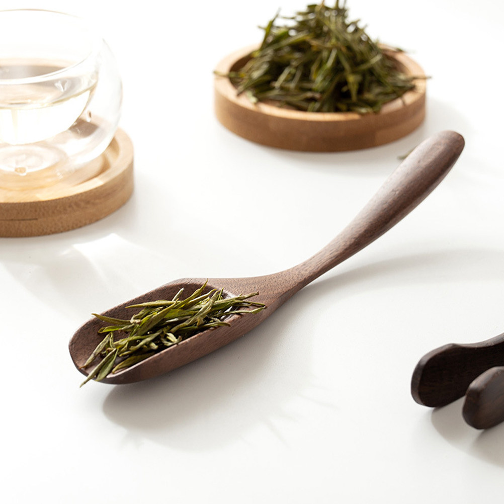 Wooden Tea Scoop Natural Walnu – Coffee Bean And Tea Leaf recenzja i cena