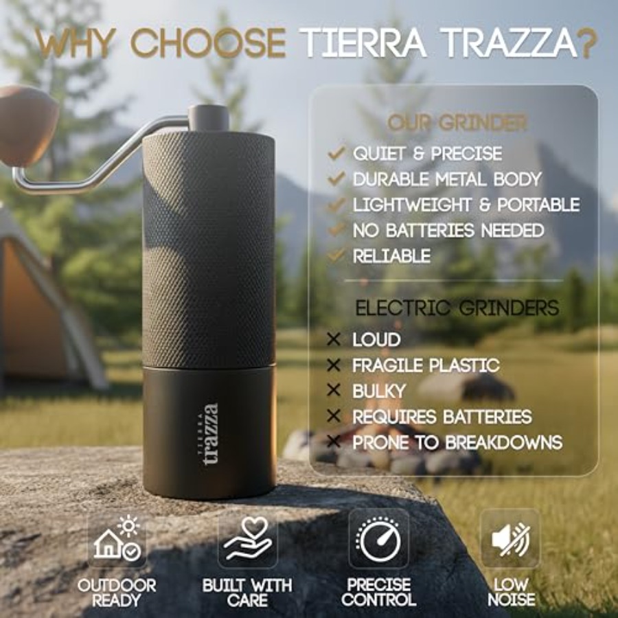 Manual Coffee Grinder, Conical – Coffee & Tea Difabis recenzja i cena