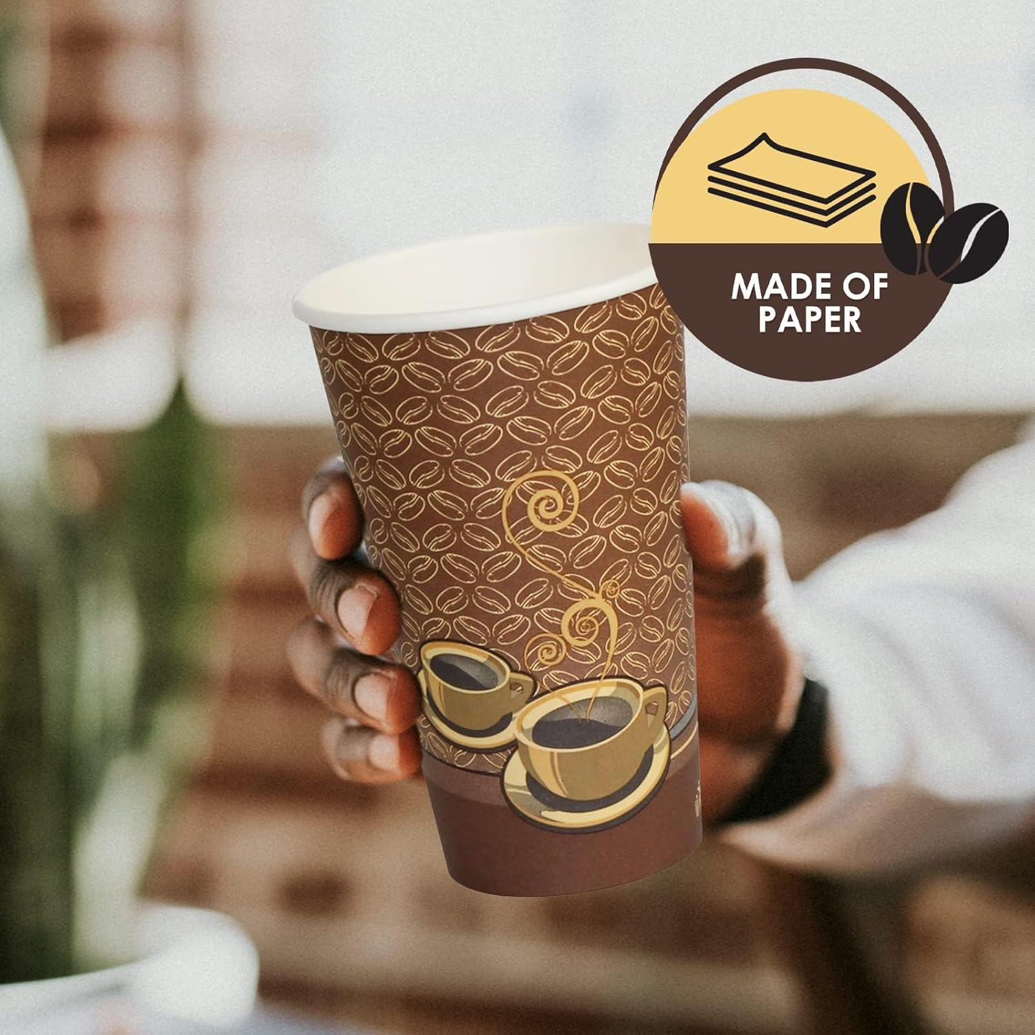 Disposable Coffee Cups 16oz, S – Coffee Tea recenzja i cena