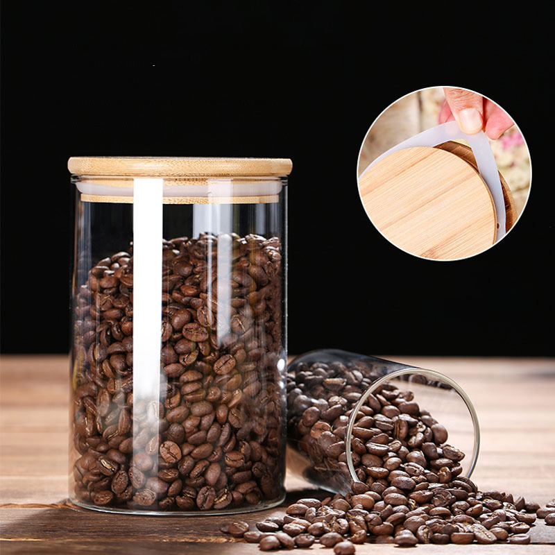 Glass Food Storage Jars with A – Coffee Bean And Tea Leaf recenzja i cena