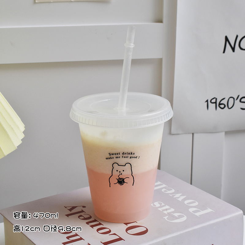 Plastic Water Bottle Cute Coff – Coffee Tea Equipment recenzja i cena