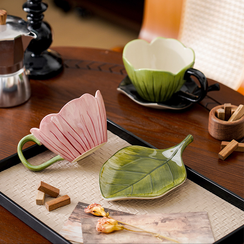 Irregular Hand-painted Coffee  – Coffee Leaves Tea recenzja i cena