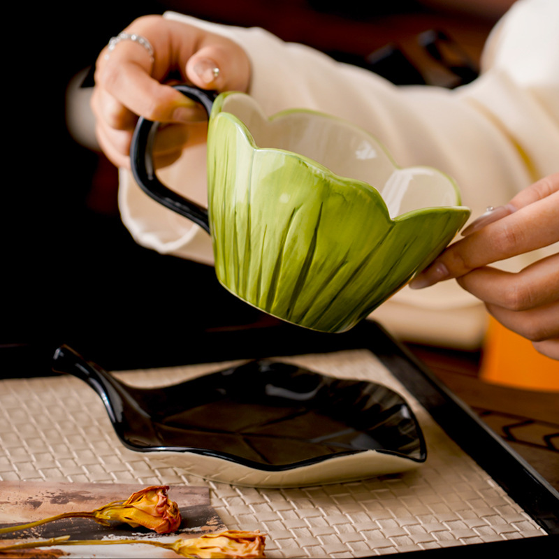Irregular Hand-painted Coffee  – Coffee Leaves Tea recenzja i cena