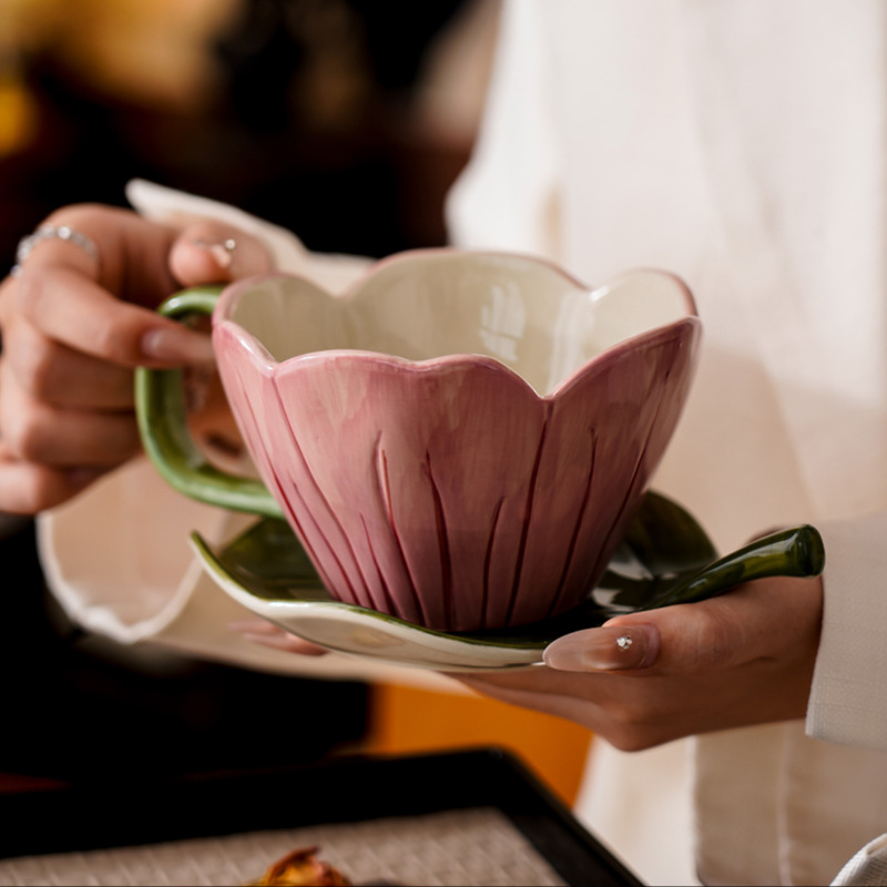 Irregular Hand-painted Coffee  – Coffee Leaves Tea recenzja i cena