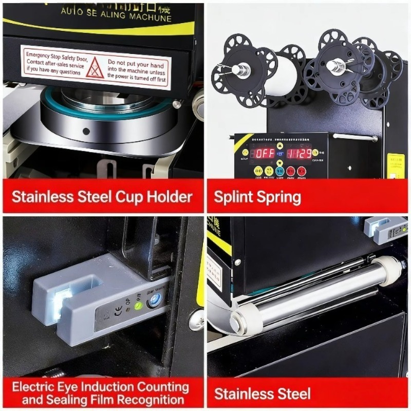 Automatic Plastic Cup Sealing  – Coffee Tea recenzja i cena