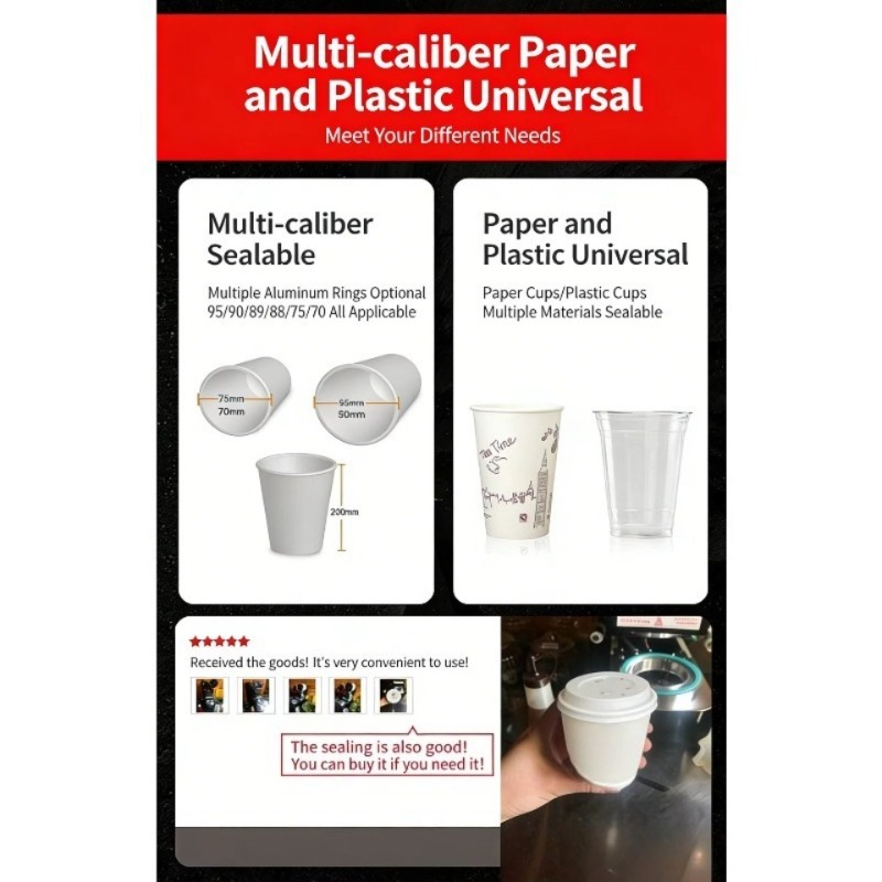 Automatic Plastic Cup Sealing  – Coffee Tea recenzja i cena