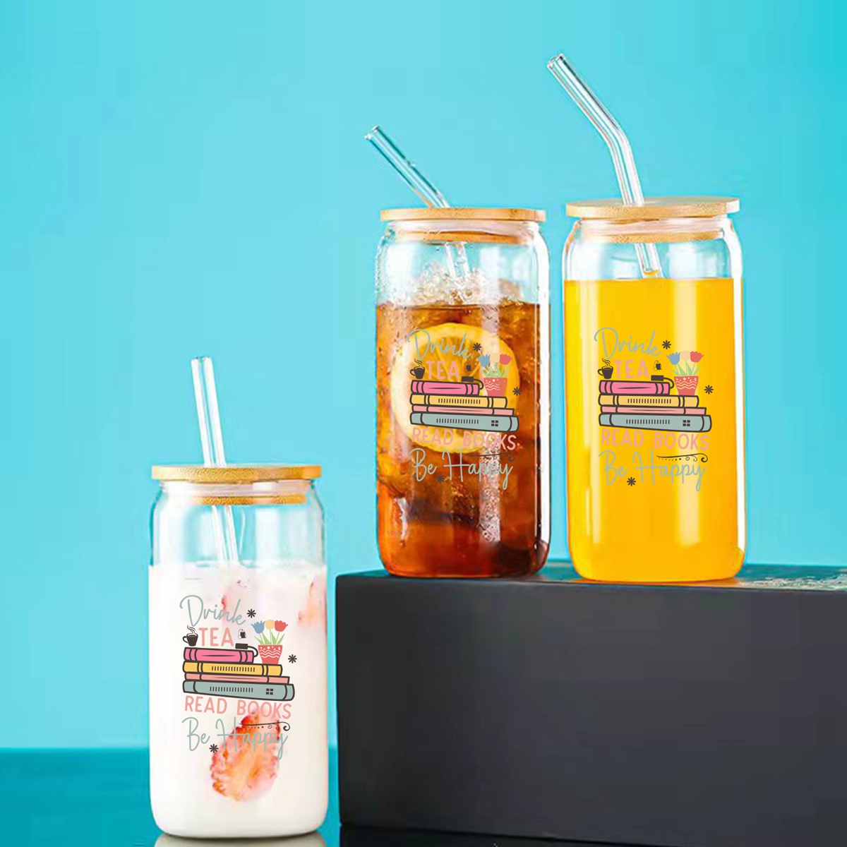 1pc Drink Tea Read Books Be Ha – Coffee Tea Library recenzja i cena