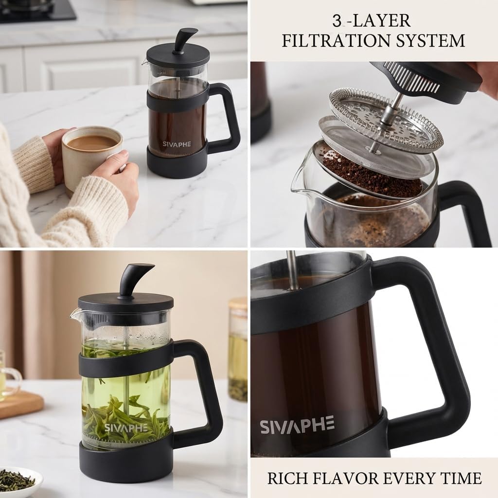 12oz French Press Coffee Maker – Coffee Tea Maker recenzja i cena