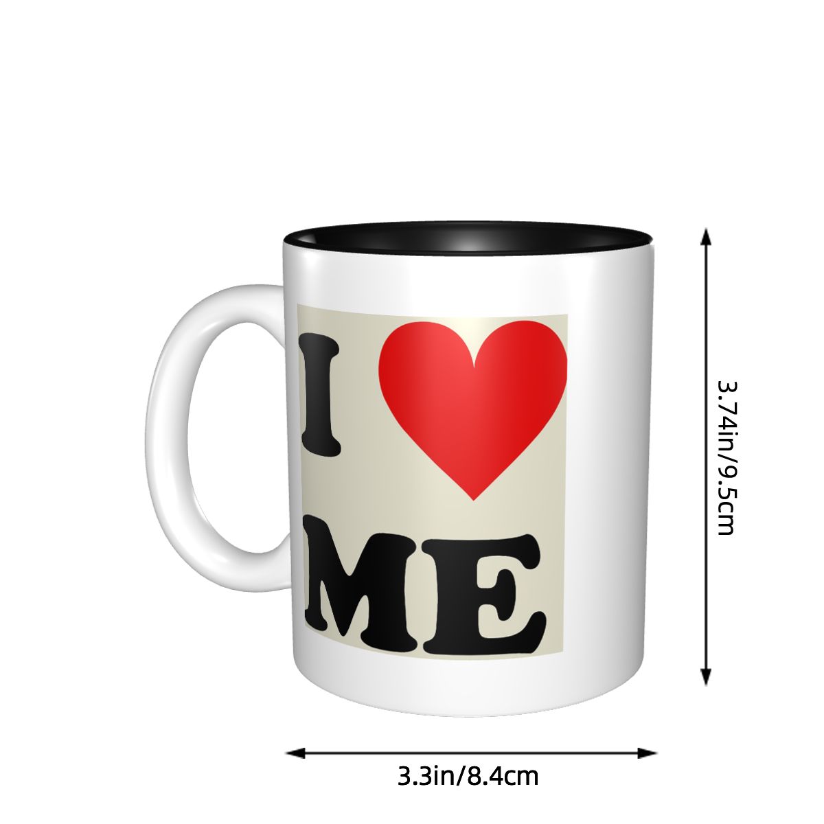 I Love Me Heart Mug Funny Cera – Coffee Tea Me recenzja i cena