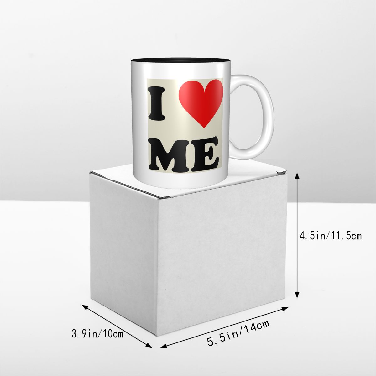 I Love Me Heart Mug Funny Cera – Coffee Tea Me recenzja i cena