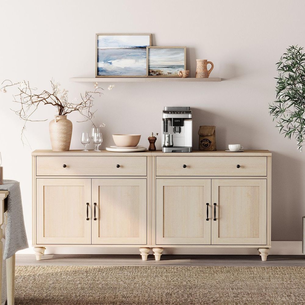 Buffet Cabinet with 4 Doors an – Coffee & Tea Difabis recenzja i cena