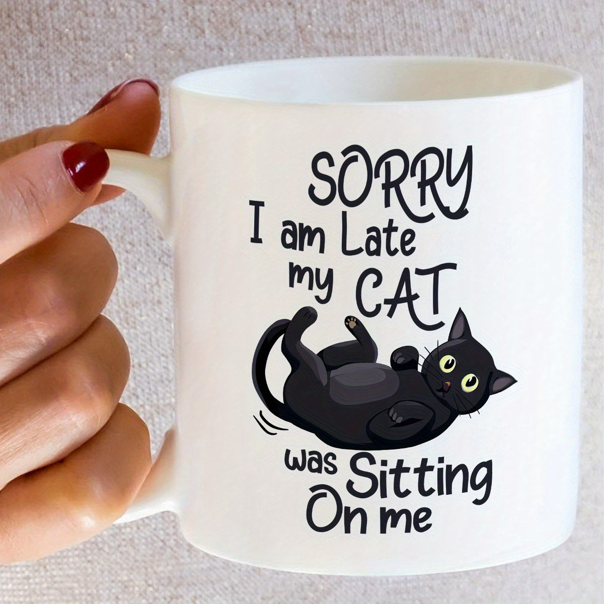 1 Funny Cat Shaped Ceramic Mug – Coffee Tea Me recenzja i cena