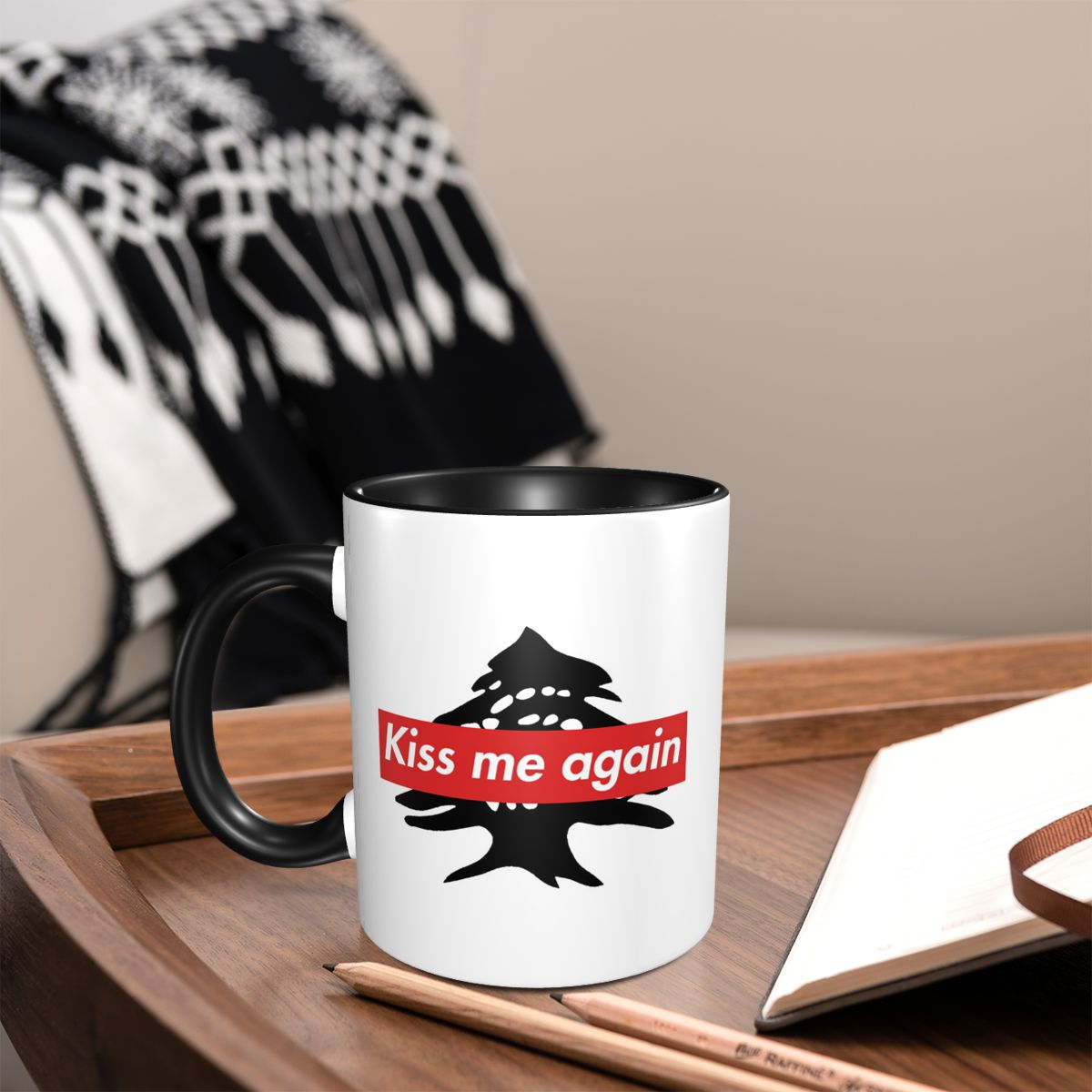 Lebanon Flag Lebanese Kiss Me  – Coffee Tea Me recenzja i cena
