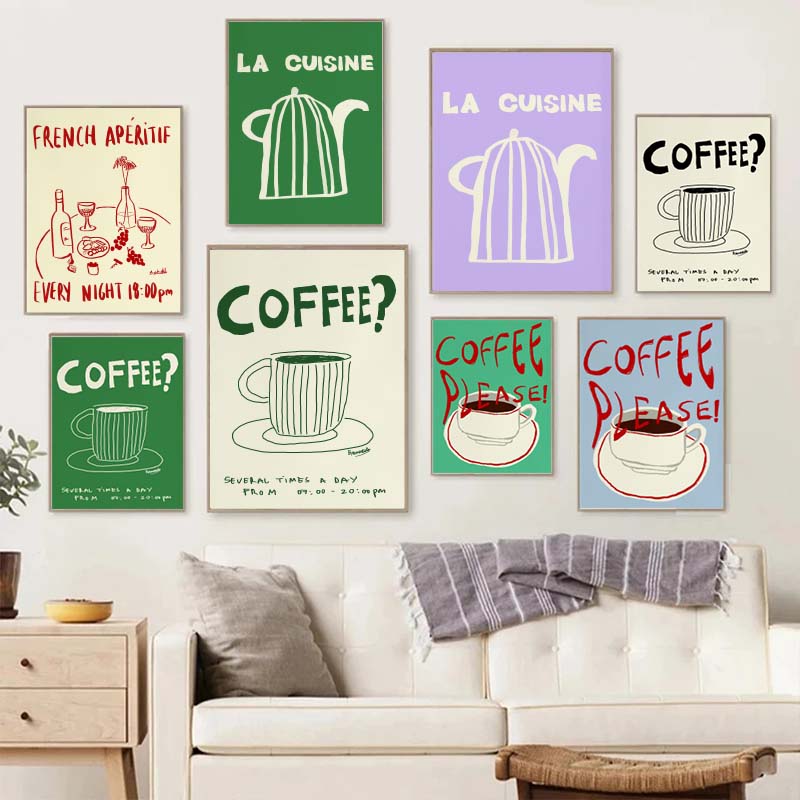 Colorful Drawings Abstract Art – Coffee And Tea Lyrics recenzja i cena