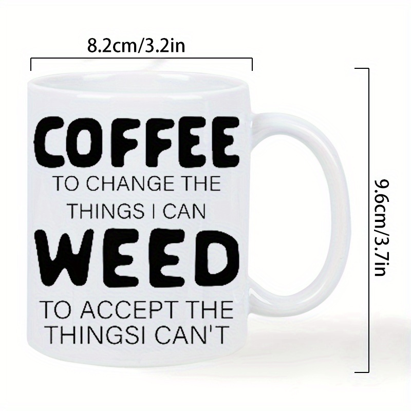1pc, Ceramic Coffee Mug with I – Coffee Tea Quotes recenzja i cena