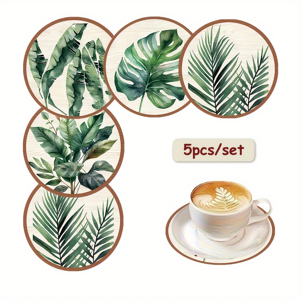 2D Flat 5pcs Tropical Plant gr – Coffee Leaves Tea recenzja i cena