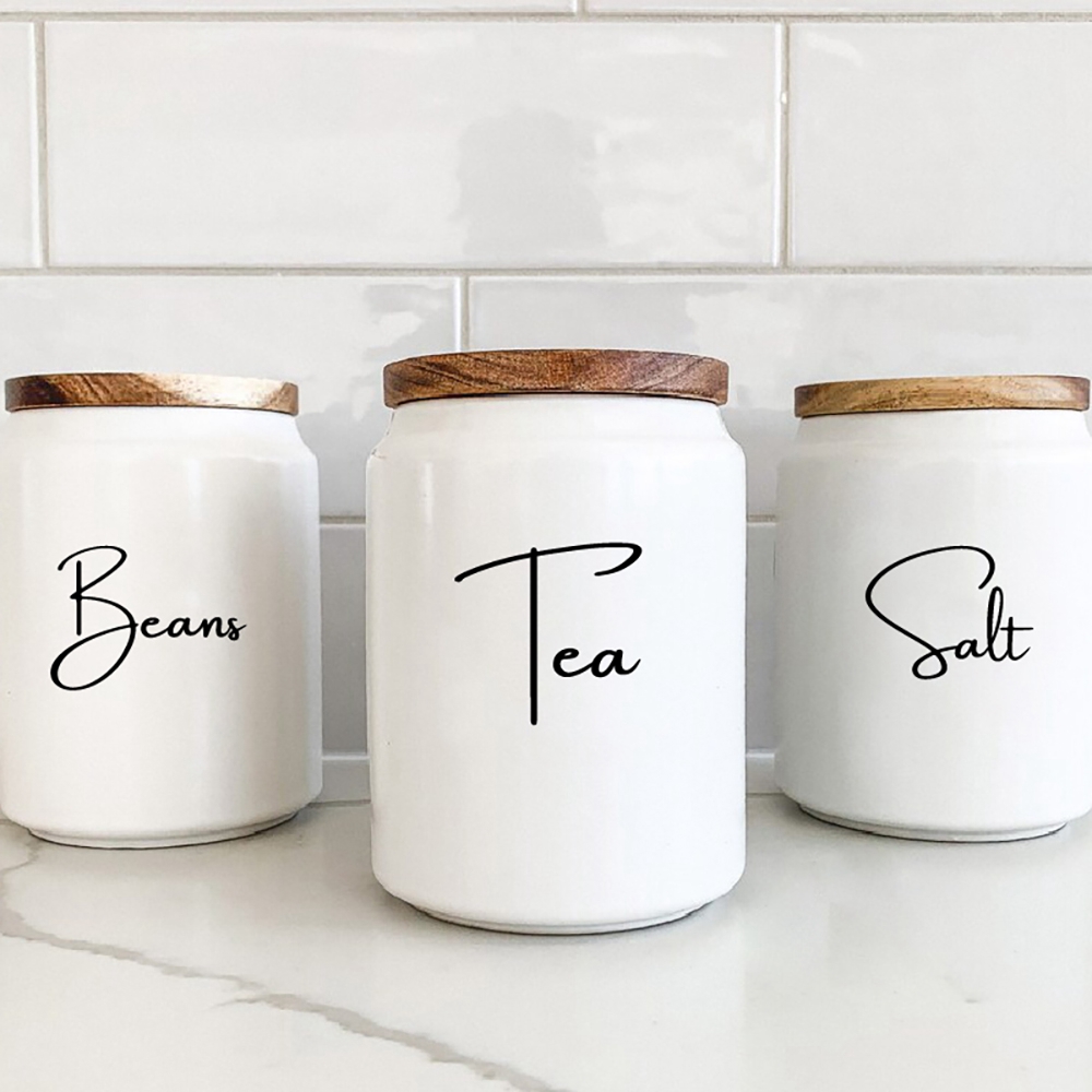 Kitchen Organization Canister  – Coffee Tea Quotes recenzja i cena