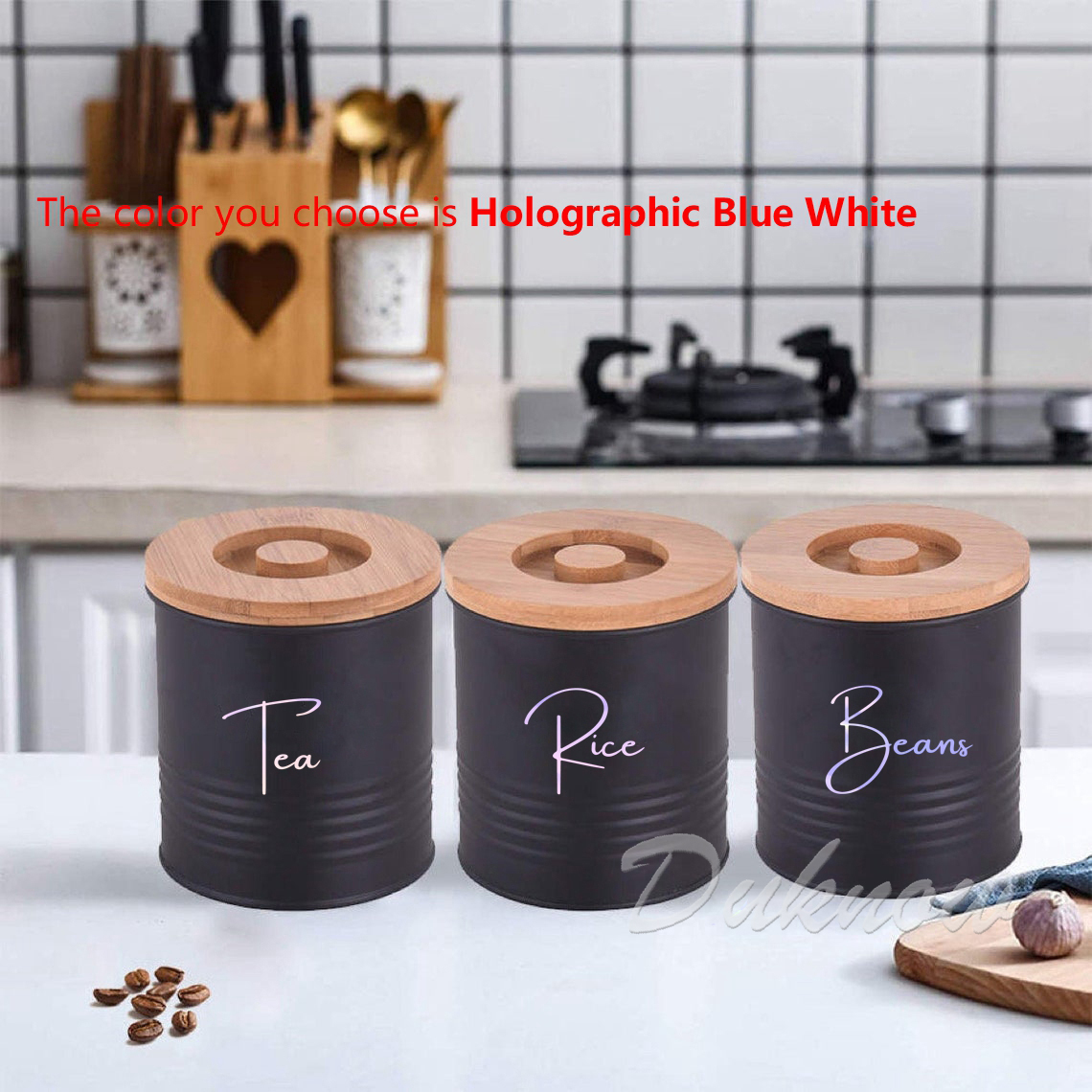 Kitchen Organization Canister  – Coffee Tea Quotes recenzja i cena