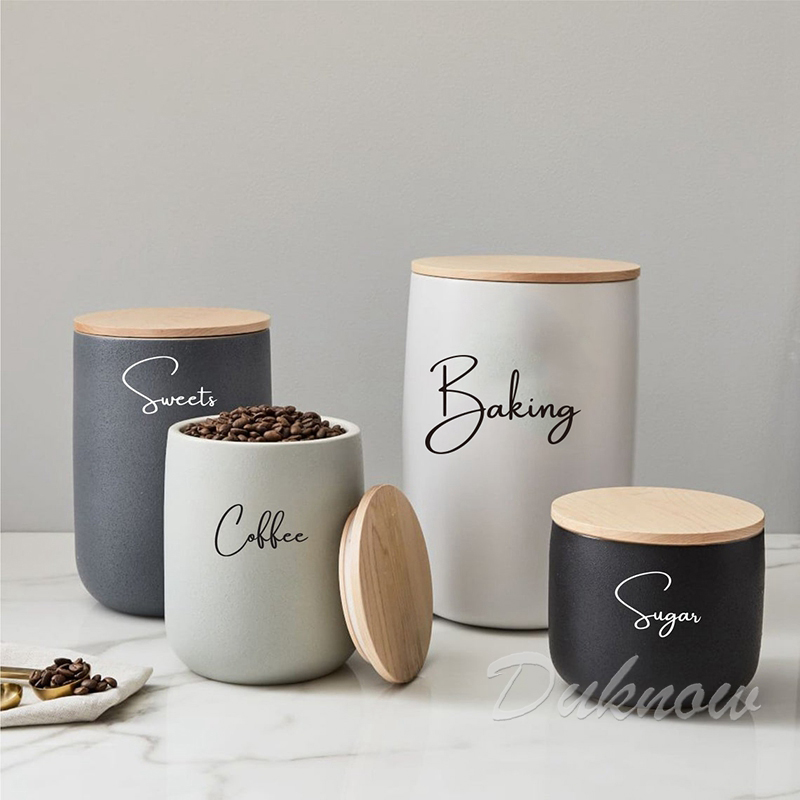 Kitchen Organization Canister  – Coffee Tea Quotes recenzja i cena
