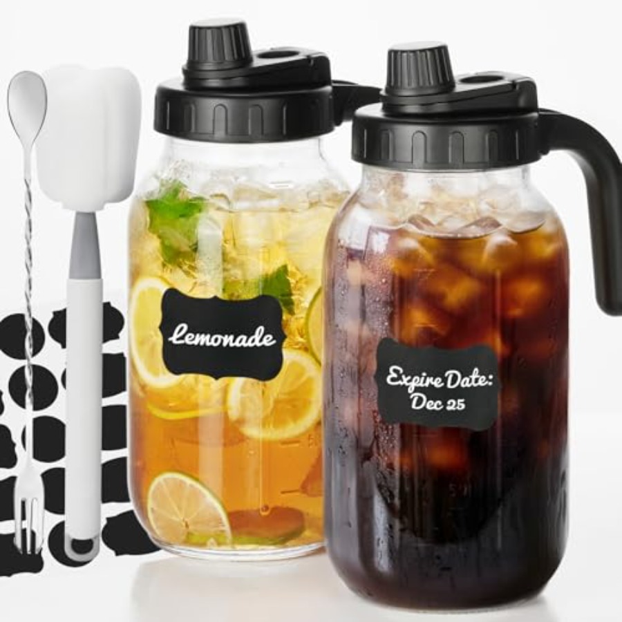 2 Pack Mason Jar Pitcher - Air – Cold Brew Jar recenzja i cena