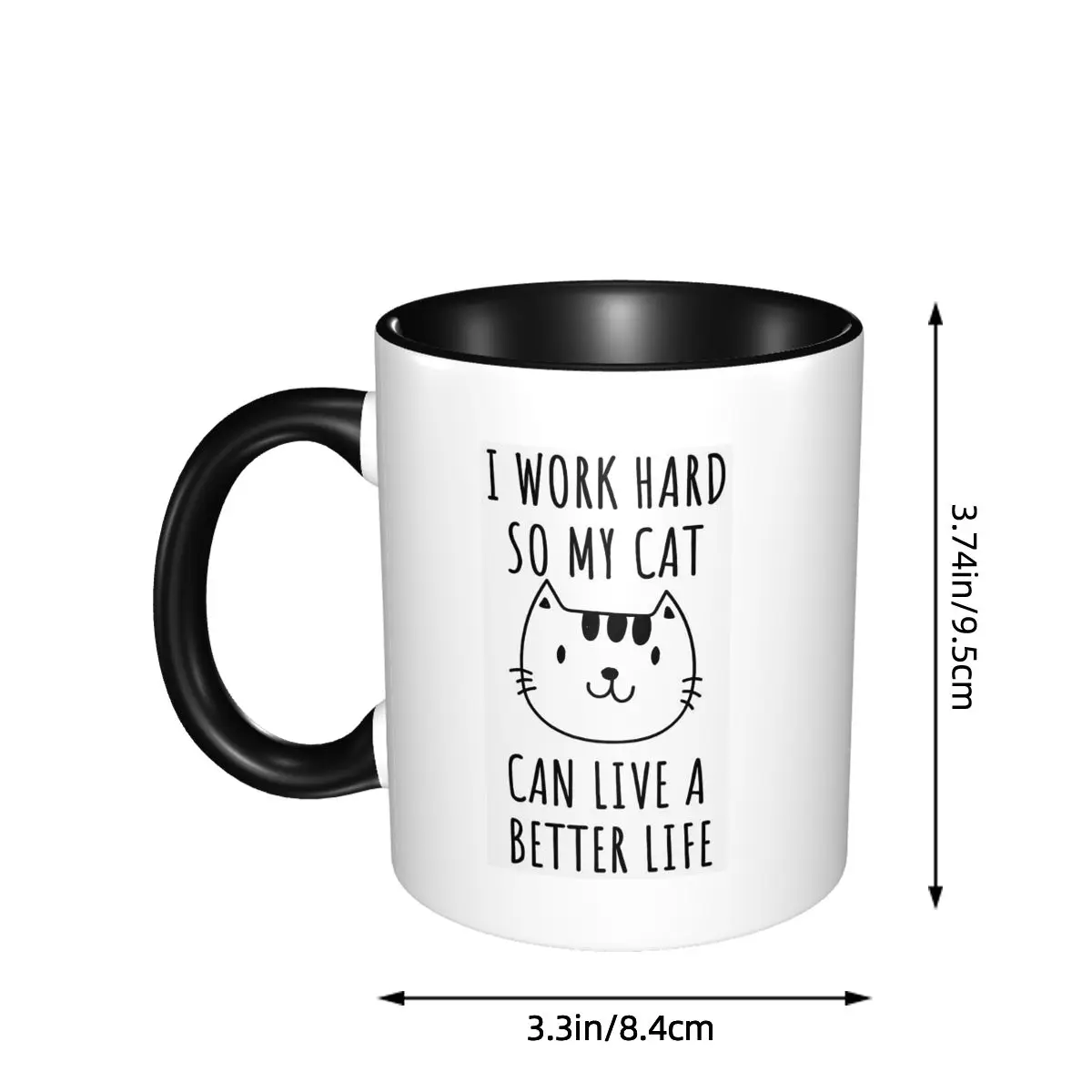 Quote Cat I Work Hard So My Ca – Coffee Tea Quotes recenzja i cena