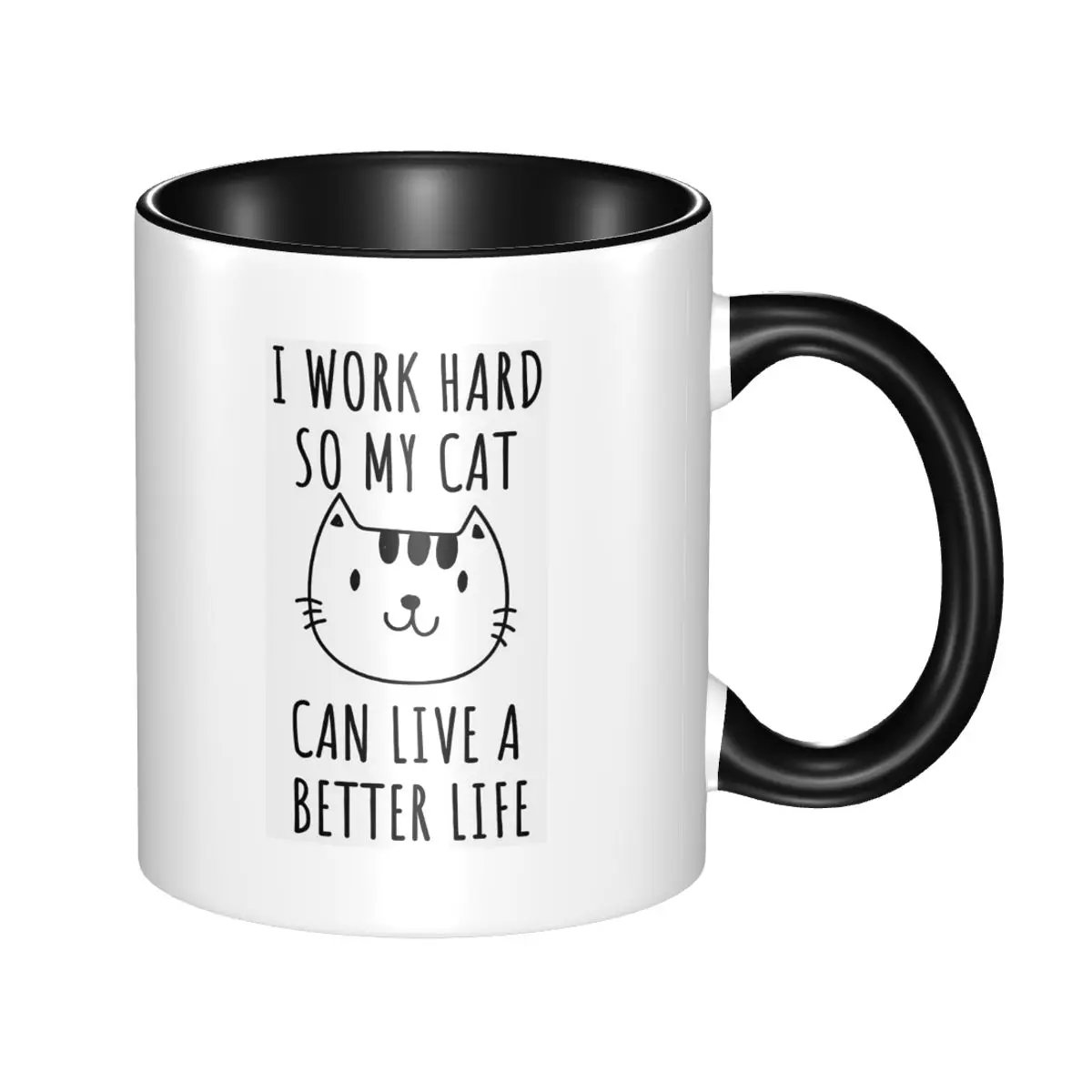 Quote Cat I Work Hard So My Ca – Coffee Tea Quotes recenzja i cena