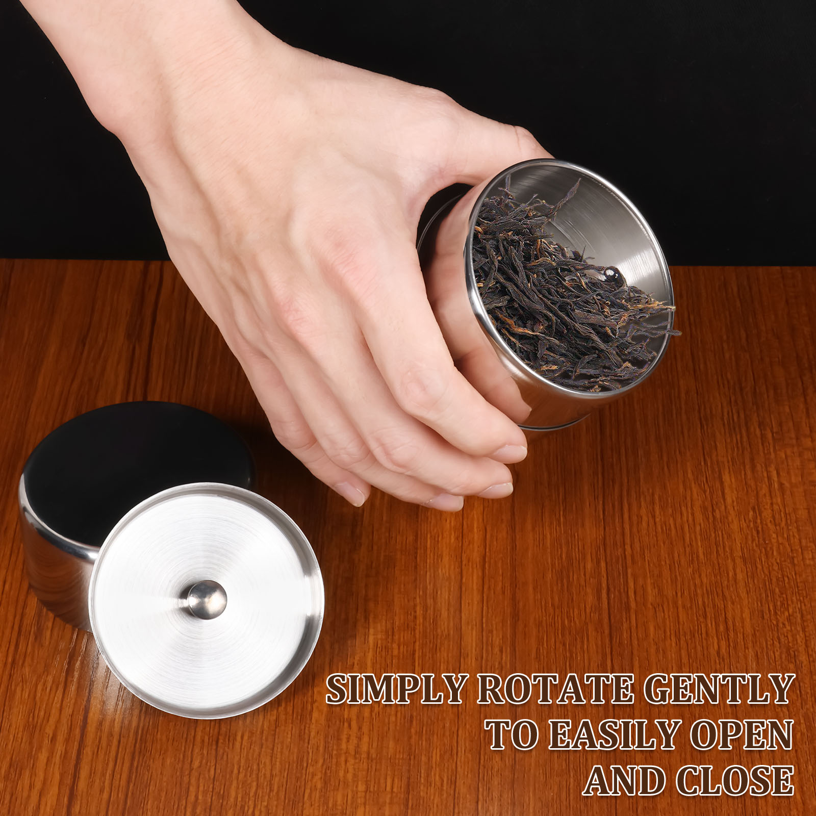 Stainless Steel Tea Leaf Tins  – Coffee Bean And Tea Leaf recenzja i cena