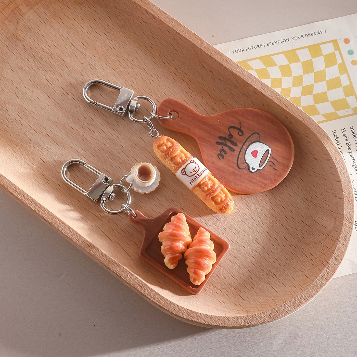 2Pcs Cute Resin Simulated Brea – Coffee And Tea Lyrics recenzja i cena