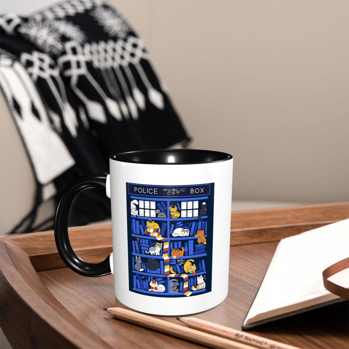 Library Box Who Mug Funny Cera – Coffee Tea Library recenzja i cena