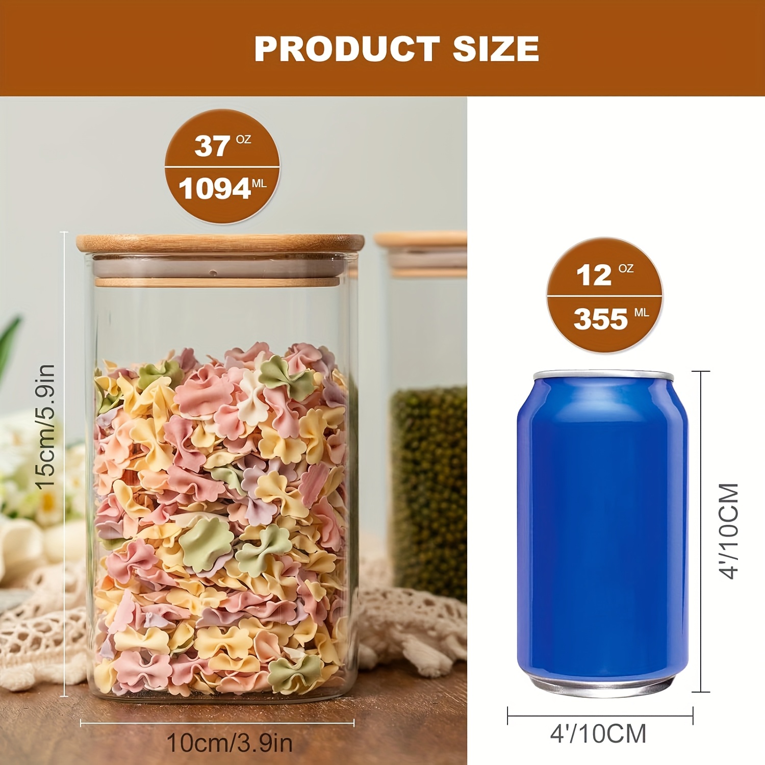Glass Food Storage Jars 37oz 6 – Coffee Tea Etc recenzja i cena