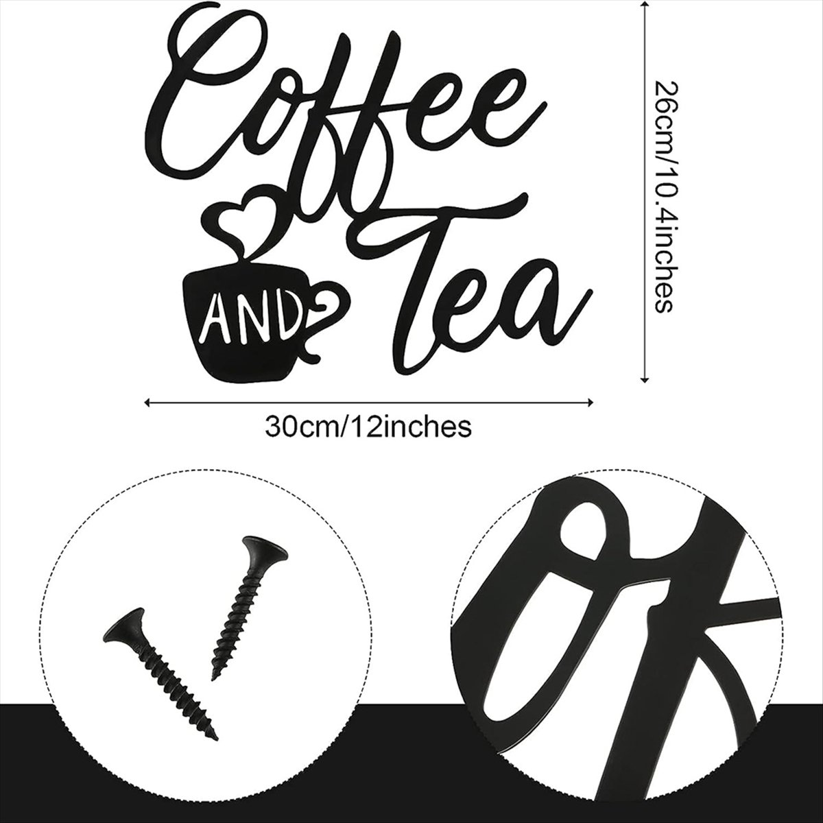 Coffee Sign and Tea Bar Metal  – Coffee Tea recenzja i cena